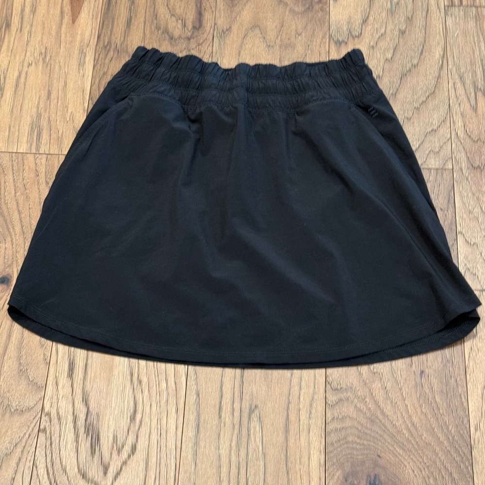 Free Fly Womens Bamboo Skort Black Activewear Hiking Skirt Size Medium
